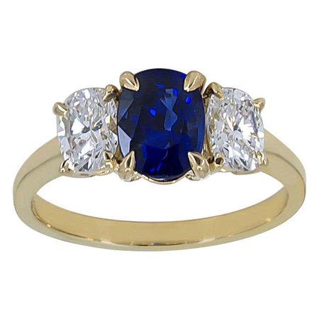 Cartier Gold Sapphire and Diamond Ring For Sale at 1stDibs | cartier sapphire ring, cartier ring sapphire, cartier saphire ring