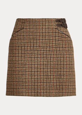 Millard Checked Tweed Skirt