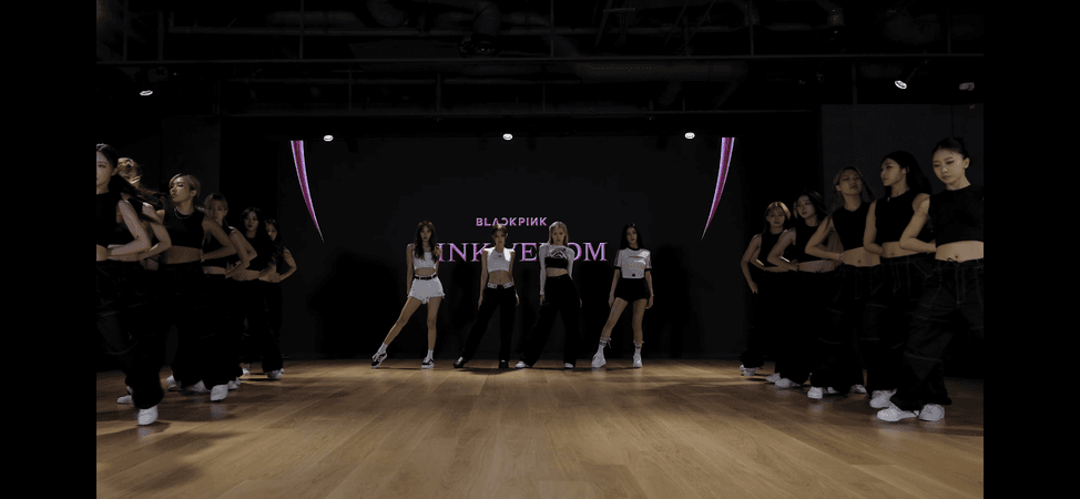 pink venom dance practice