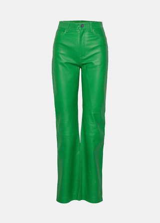REMAIN Lynn Leather Pants - Fern Green – The Frankie Shop