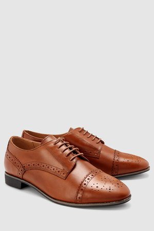 Buy Tan Leather Brogues from the Next UK online shop