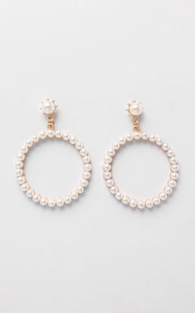 JT Luxe - Kaia Pearl Hoop Earrings in Gold | Showpo