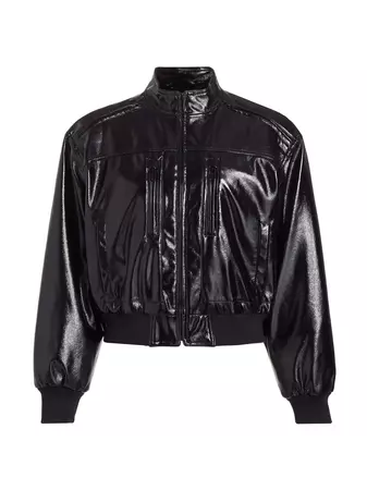 Shop Mother The Exit Ramp Faux Leather Jacket | Saks Fifth Avenue