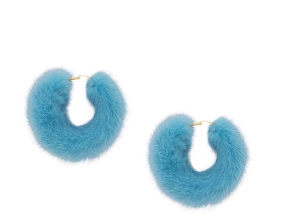 fuzzy blue hoops