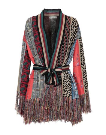 Etro Patterned Knit Wrap Jacket ($3,540)