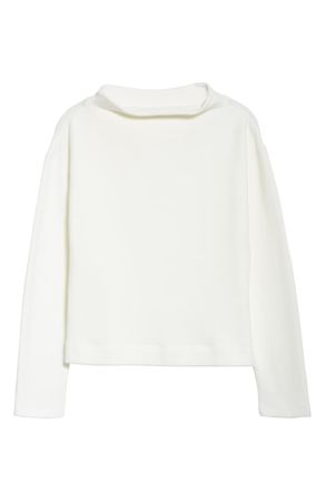 Eileen Fisher Funnel Neck Organic Cotton Top