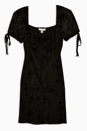 Black Gypsy Devore Mini Dress | Topshop