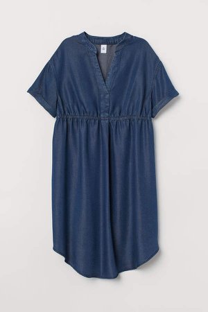 MAMA Lyocell Denim Dress - Blue