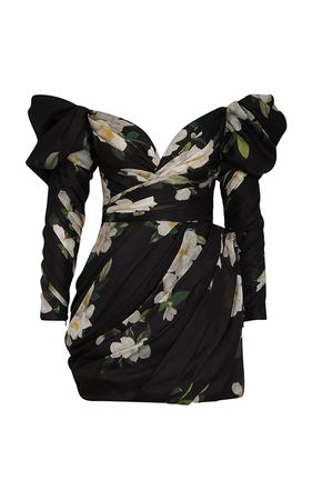 Harmony Draped Off-The-Shoulder Linen-Silk Mini Dress By Zimmermann | Moda Operandi