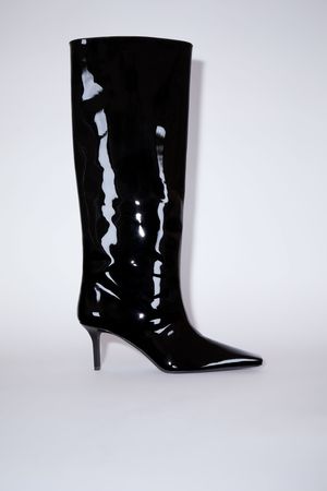 Acne Studios - Leather heel boots - Black