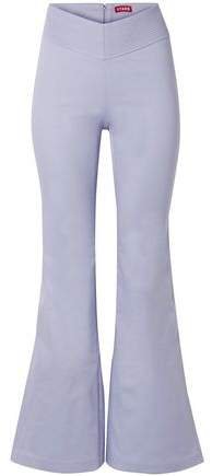 Cher Stretch-cotton Flared Pants