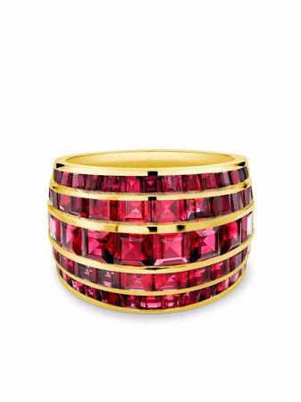Pragnell 18kt yellow gold Manhattan classic ruby ring