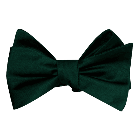 Otaa, Emerald green cotton self tie bow tie