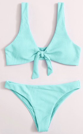 sincessory blue knot tie bikini