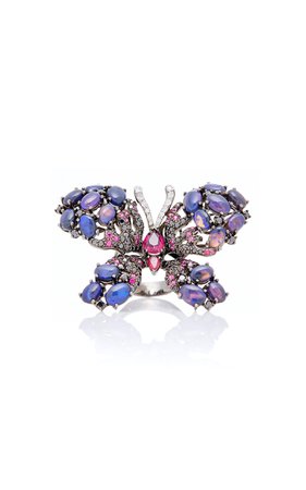 Opal Butterfly Ring by Wendy Yue | Moda Operandi