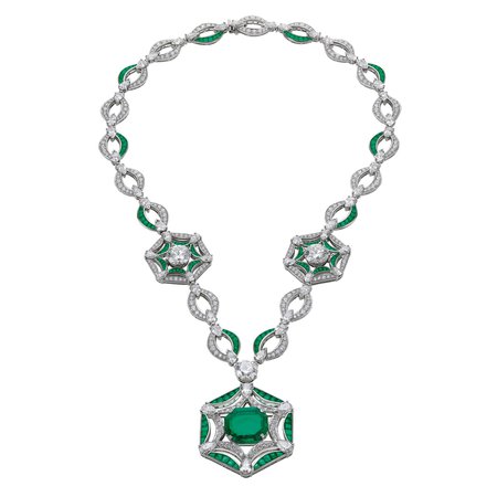 BVLGARI, Festa Royal Ballroom emerald high jewellery necklace