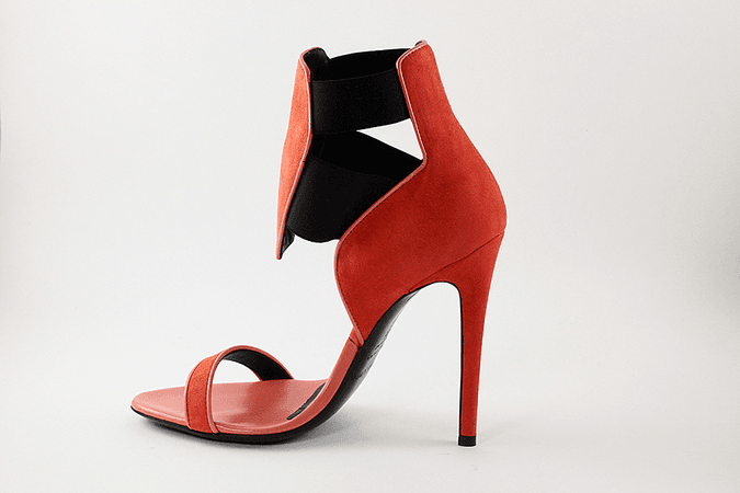 5049 Gianmarco Lorenzi Sandals / Orange | Italian Designer Shoes | Rina's Store