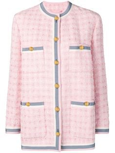 gucci tweed jacket pink