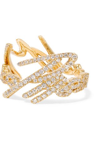 Stephen Webster | + Tracey Emin More Passion 18-karat gold diamond ring | NET-A-PORTER.COM