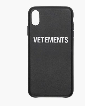 VETEMENTS | black logo iphone xs max case, £240