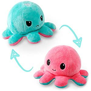 Amazon.com: TeeTurtle | The Original Reversible Octopus Plushie | Patented Design | Light Pink and Light Purple | Show Your Mood Without Saying a Word!: Toys & Games