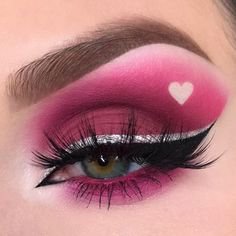 pink heart makeup
