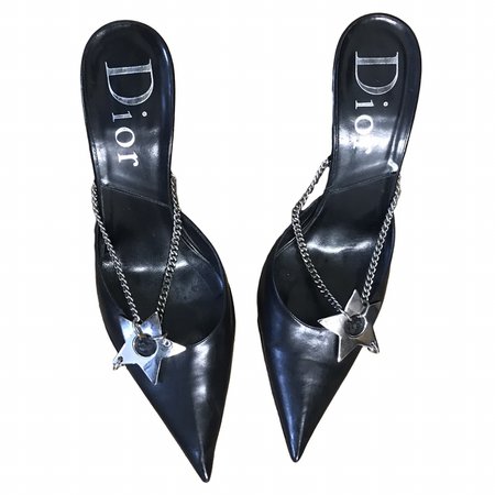 galliano dior star chain heels