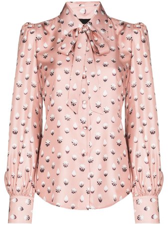 The Marc Jacobs pussy-bow Silk Blouse - Farfetch