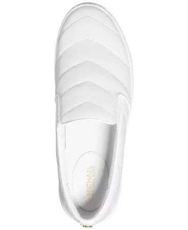 White  Michael Kors Keaton Slip-On Sneakers & Reviews - Athletic Shoes & Sneakers - Shoes - Macy's