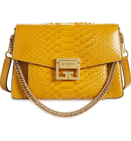 Givenchy Small GV3 Genuine Python Shoulder Bag | Nordstrom