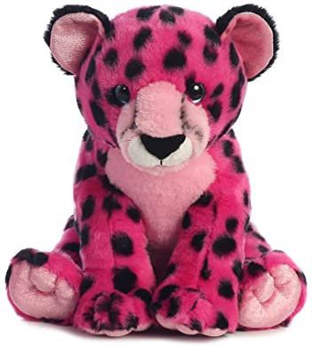 Amazon.com: Aurora World Destination Nation Animal Cheetah Plush, Pink: Toys & Games
