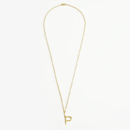 INITIAL LETTER "P" NECKLACE – CHAKARR