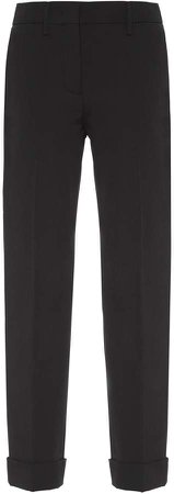 Stretch technical fabric trousers