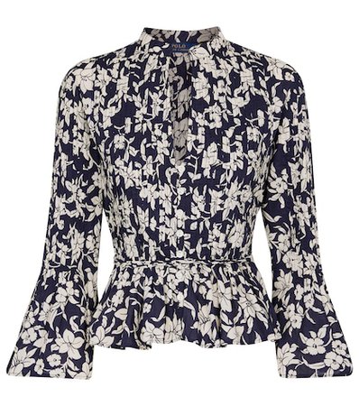 Polo Ralph Lauren - Cotton wrap blouse | Mytheresa