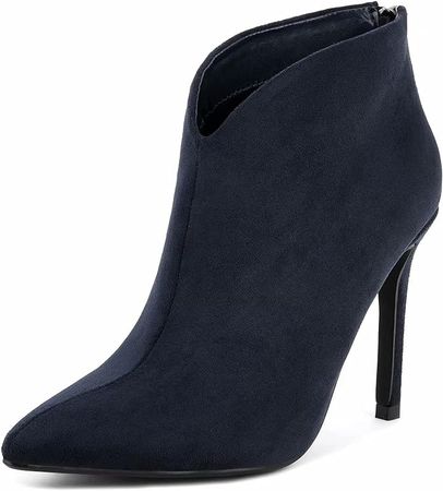 Amazon.com | Greatonu Women's High Heel Boots Sexy Stiletto V Shape Pointy Toe Ankle Booties | Ankle & Bootie