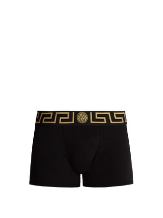 Logo-jacquard stretch-cotton boxer trunks | Versace | MATCHESFASHION.COM FR