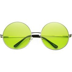 Indie Festival Hippie Oversize Round Colorful Lens Sunglasses