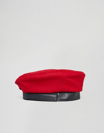 ASOS DESIGN | ASOS DESIGN beret in red