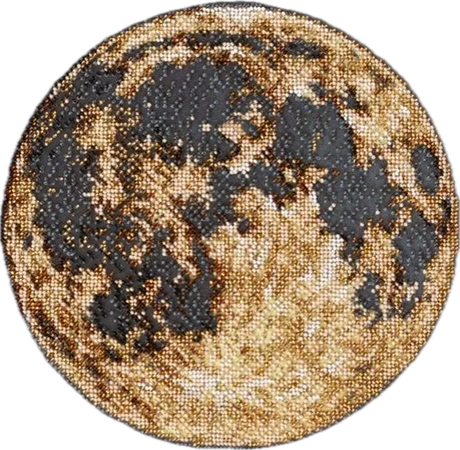 embroidery moon