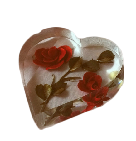 rose heart aesthetic png