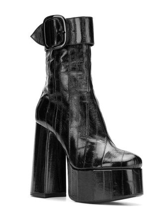Saint Laurent round toe boots $1,017 - Buy AW18 Online - Fast Global Delivery, Price