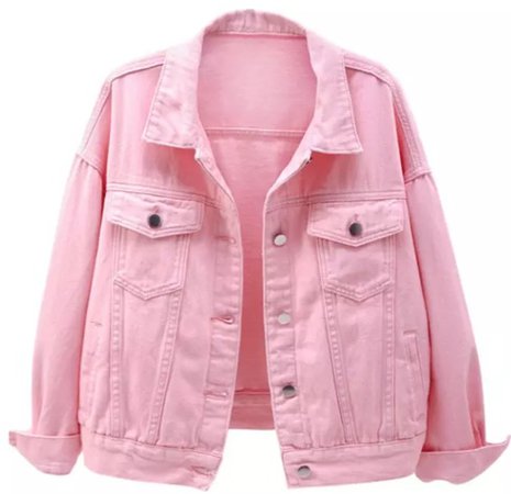 pink jean jacket