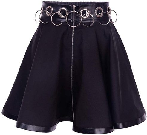 goth skirt and chain