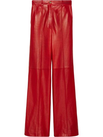 Gucci Lambskin Tailored Trousers - Farfetch