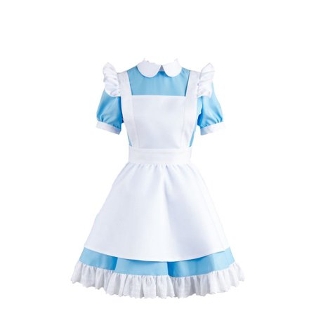 Alice In Wonderland Alice Dress Uniform Cosplay Costume