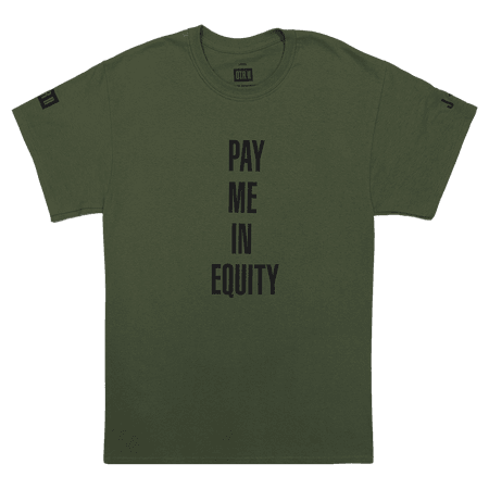 Pay Me In Equity Military Green Tee - OTR II Apparel – Shop Beyoncé