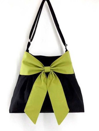 Pinterest green and black handbag