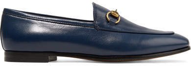 Jordaan Horsebit-detailed Leather Loafers - Navy