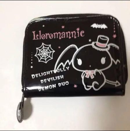cute black anime wallet