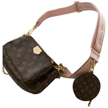 Multi pochette accessoires cloth crossbody bag Louis Vuitton Brown in Cloth - 9322189